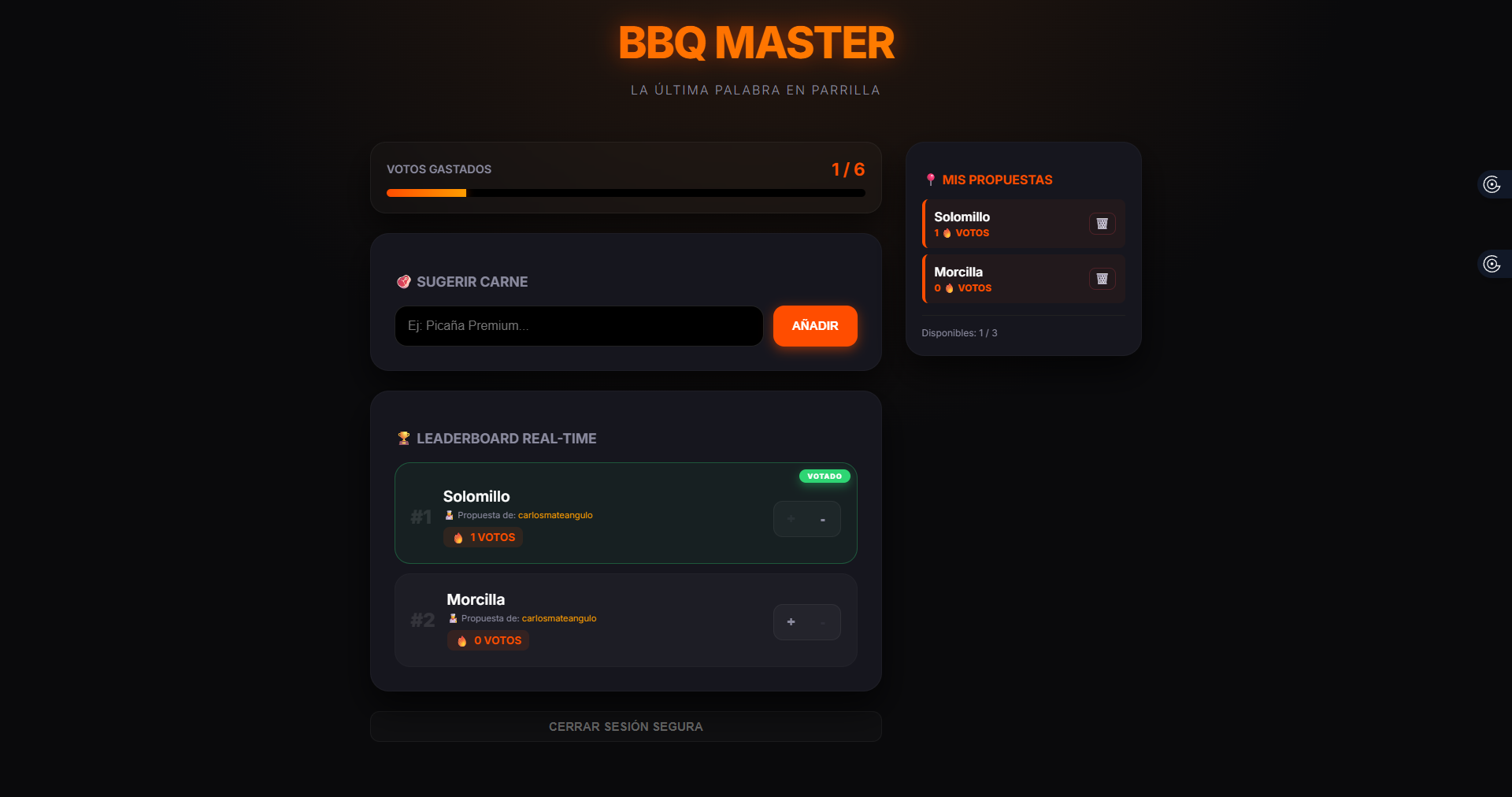 BBQ Web App